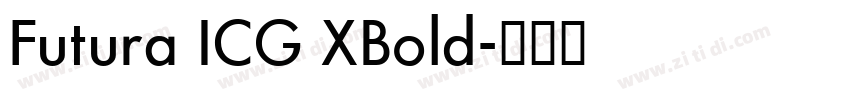Futura ICG XBold字体转换